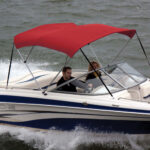 Shademate Sunbrella Stainless 3-Bow Bimini Top 6'L x 36''H 67''-72'' Wide