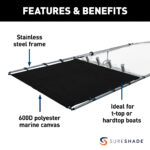 SureShade PTX Power Shade - 69" Wide - Stainless Steel